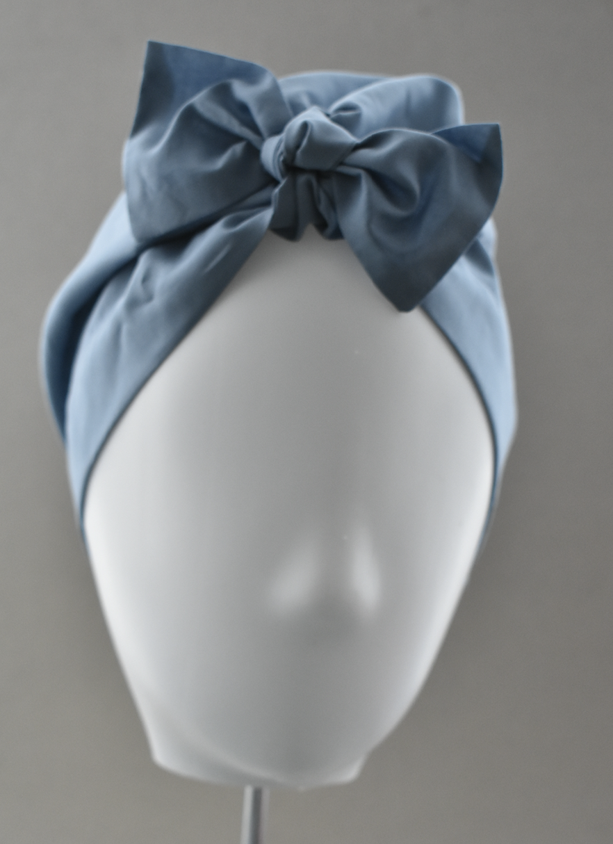 Ladies Turban Hat - Liberty of London Airforce Blue