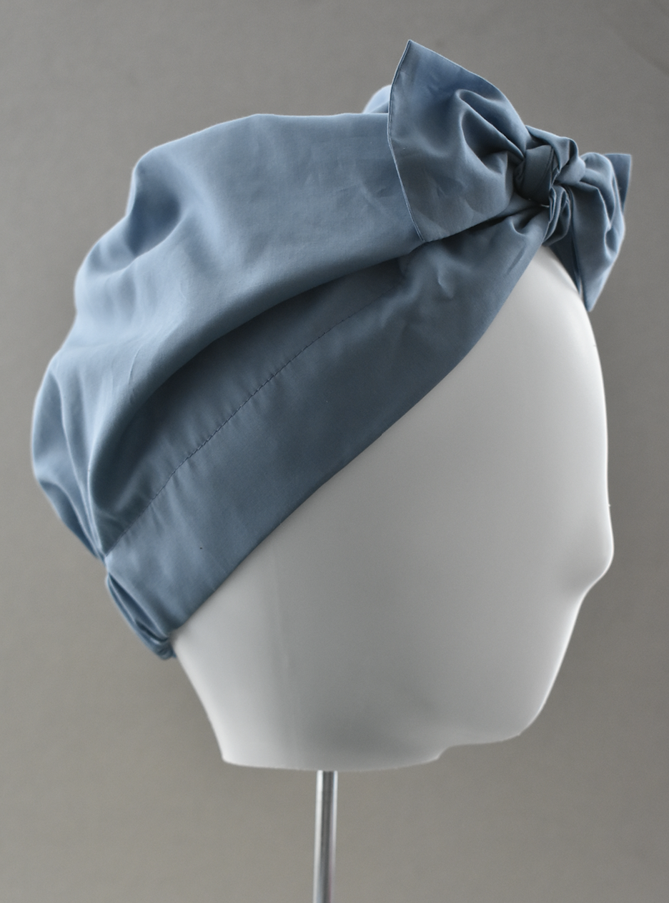 Ladies Turban Hat - Liberty of London Airforce Blue