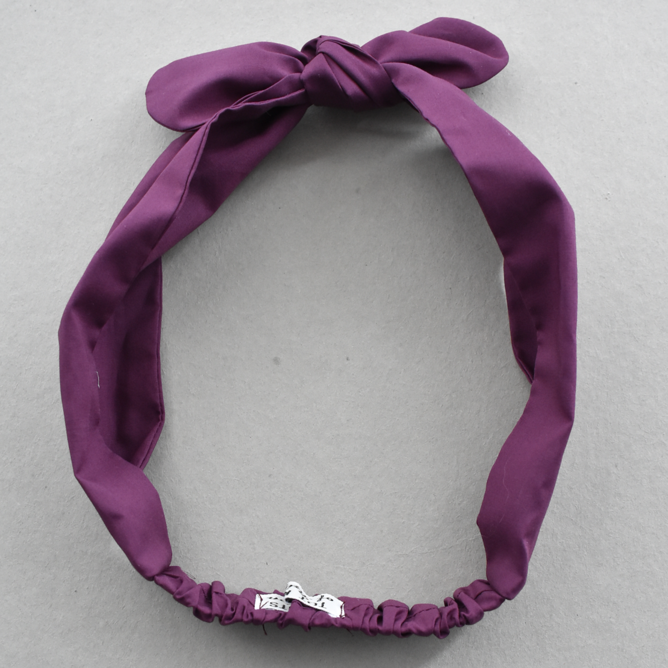 Kids Knot Tie hairband - Liberty of London Aubergine Purple