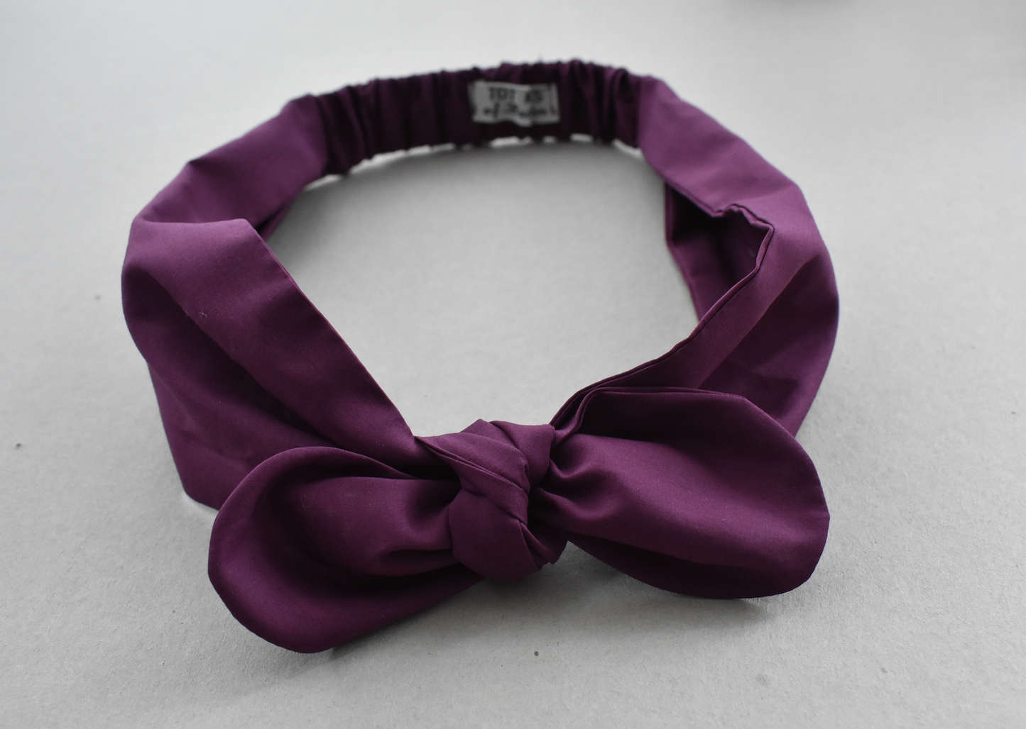 Kids Knot Tie hairband - Liberty of London Aubergine Purple