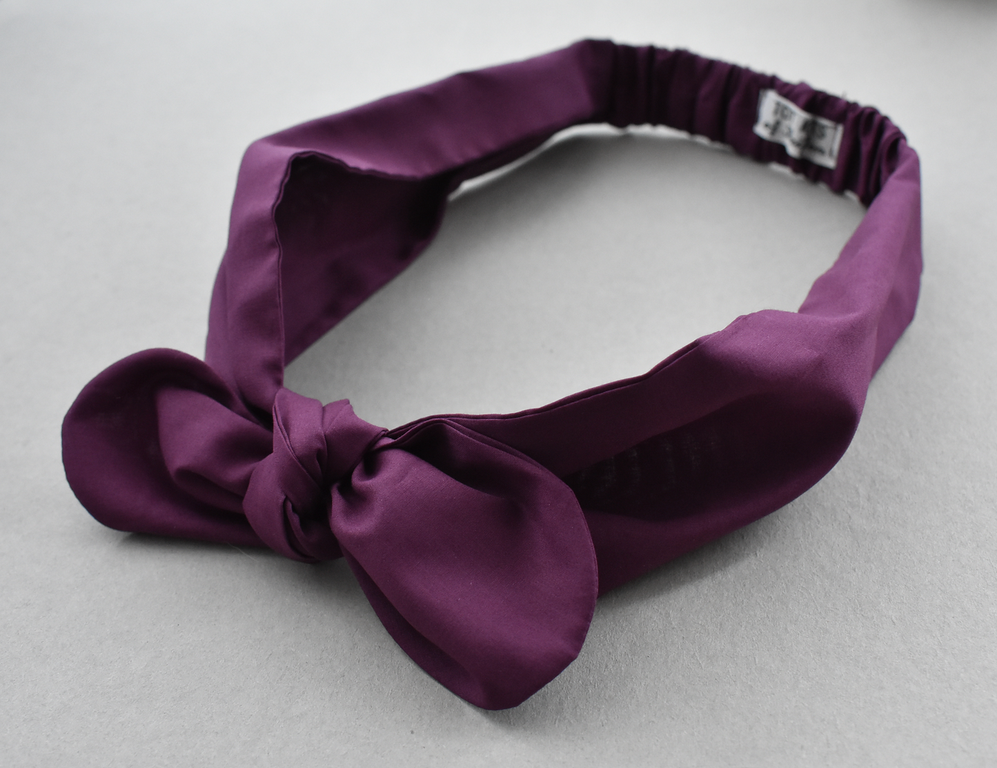 Kids Knot Tie hairband - Liberty of London Aubergine Purple