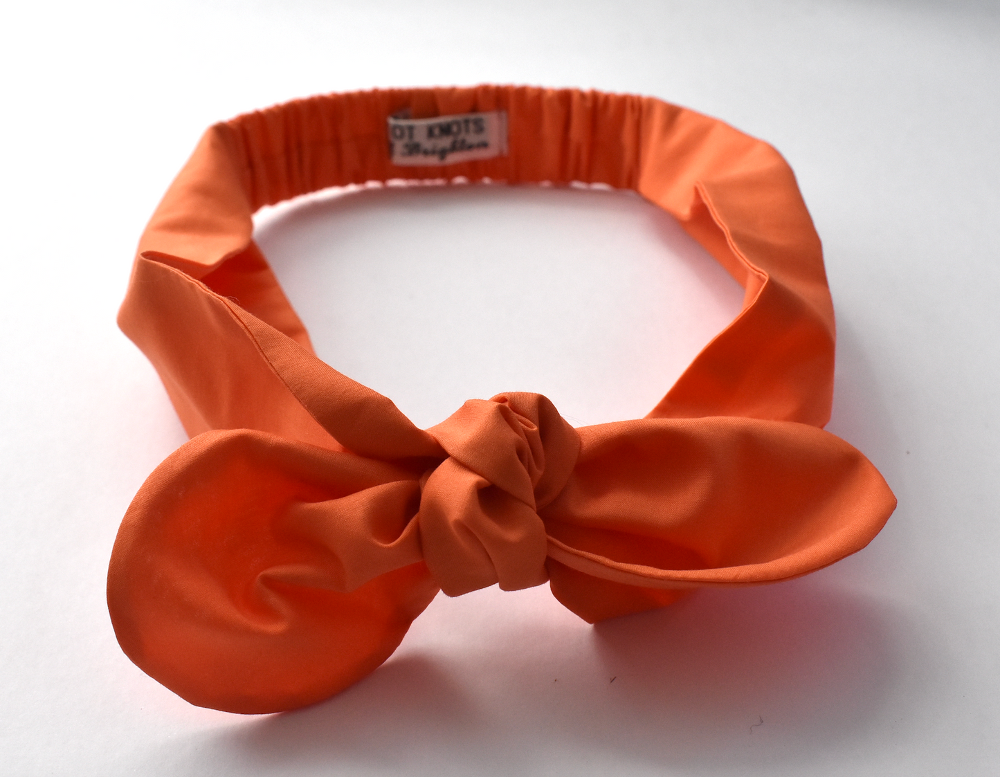 Kids Knot Tie hairband - Liberty of London Tangerine Orange