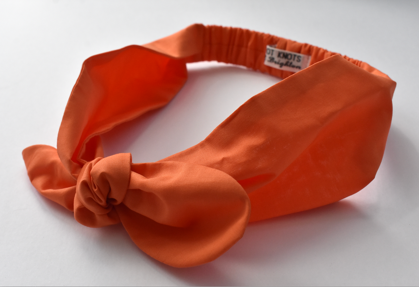 Kids Knot Tie hairband - Liberty of London Tangerine Orange