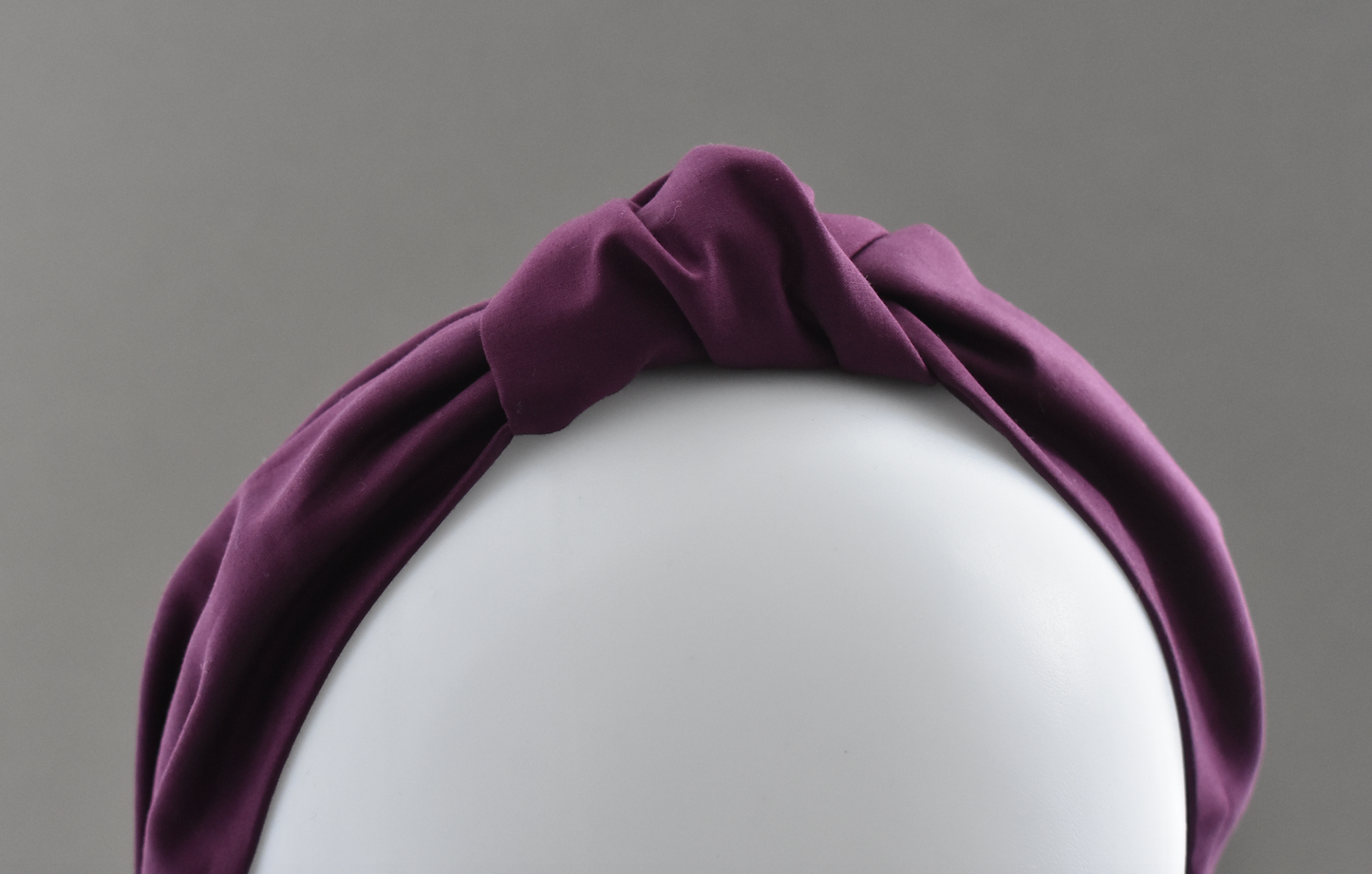 Ladies Knot Alice band - Liberty of London Aubergine Purple