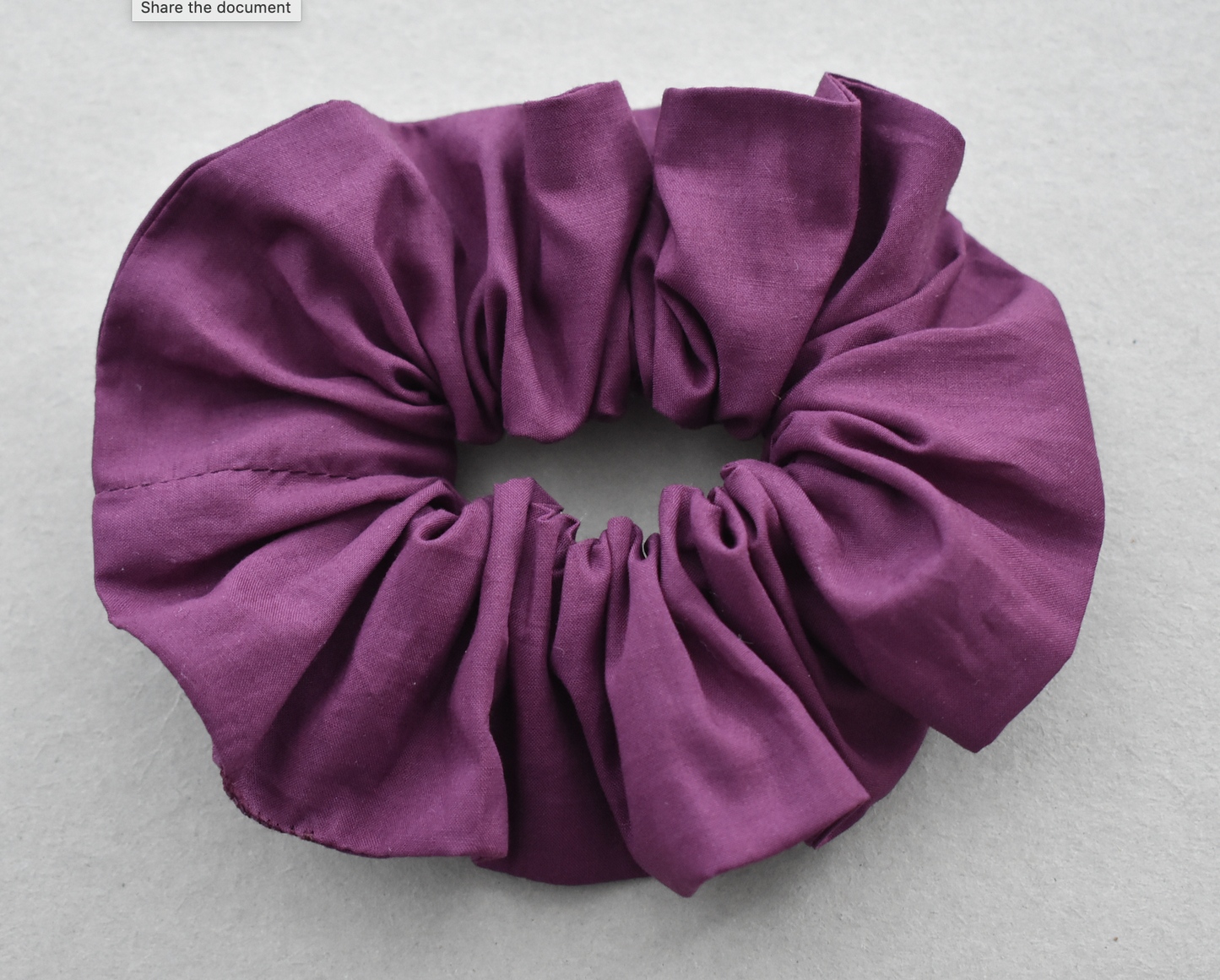 Liberty of London Aubergine Purple Scrunchie