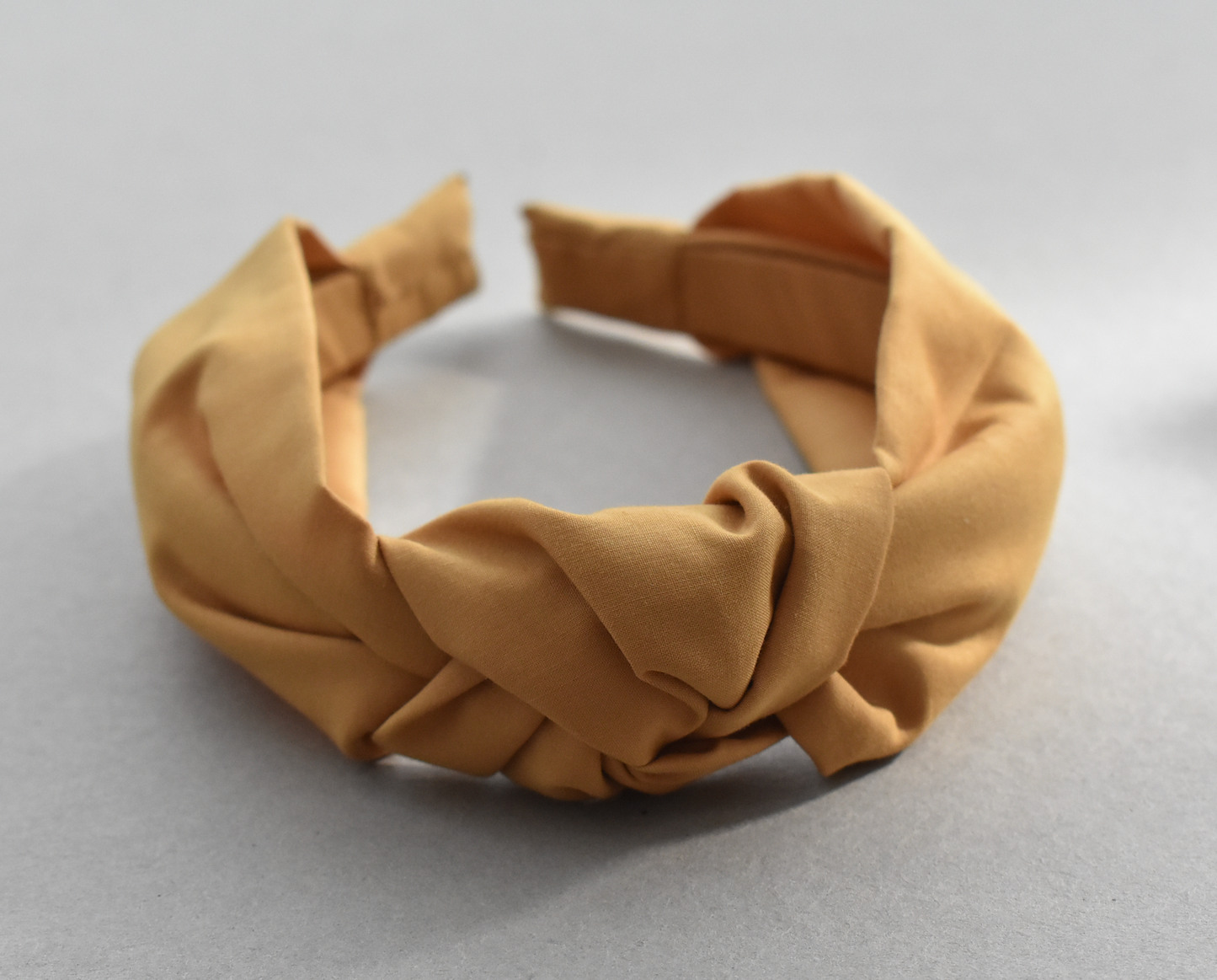 Kids Knot Alice band - Liberty of London yellow mustard