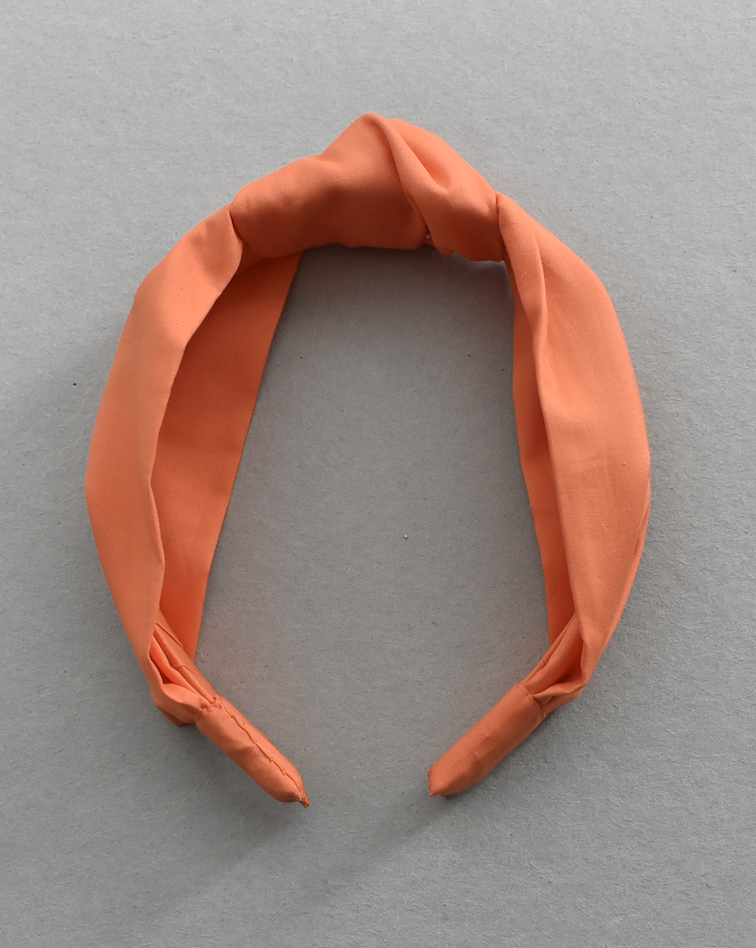 Kids Knot Alice band - Liberty of London Tangerine Orange