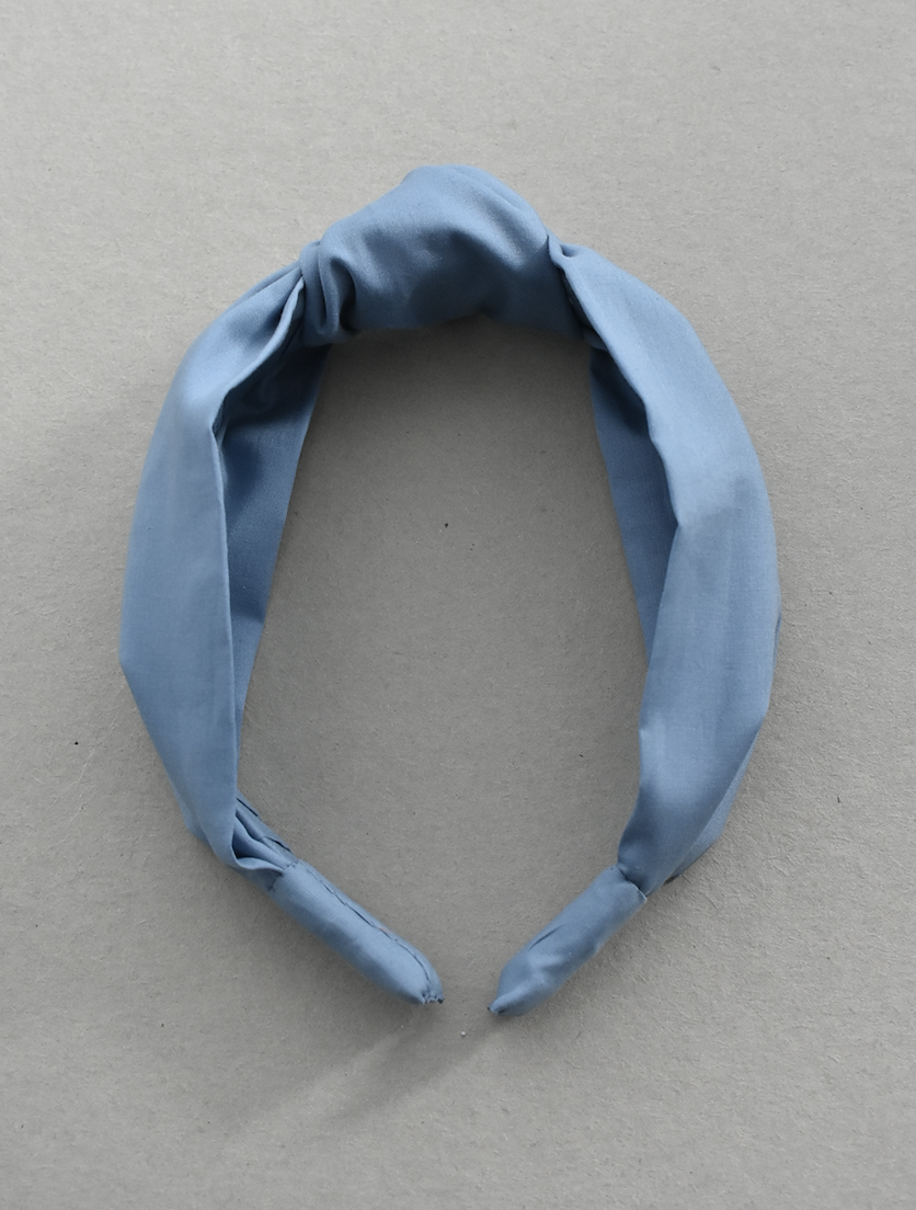Kids Tot Knot Alice band - Liberty of London Airforce Blue