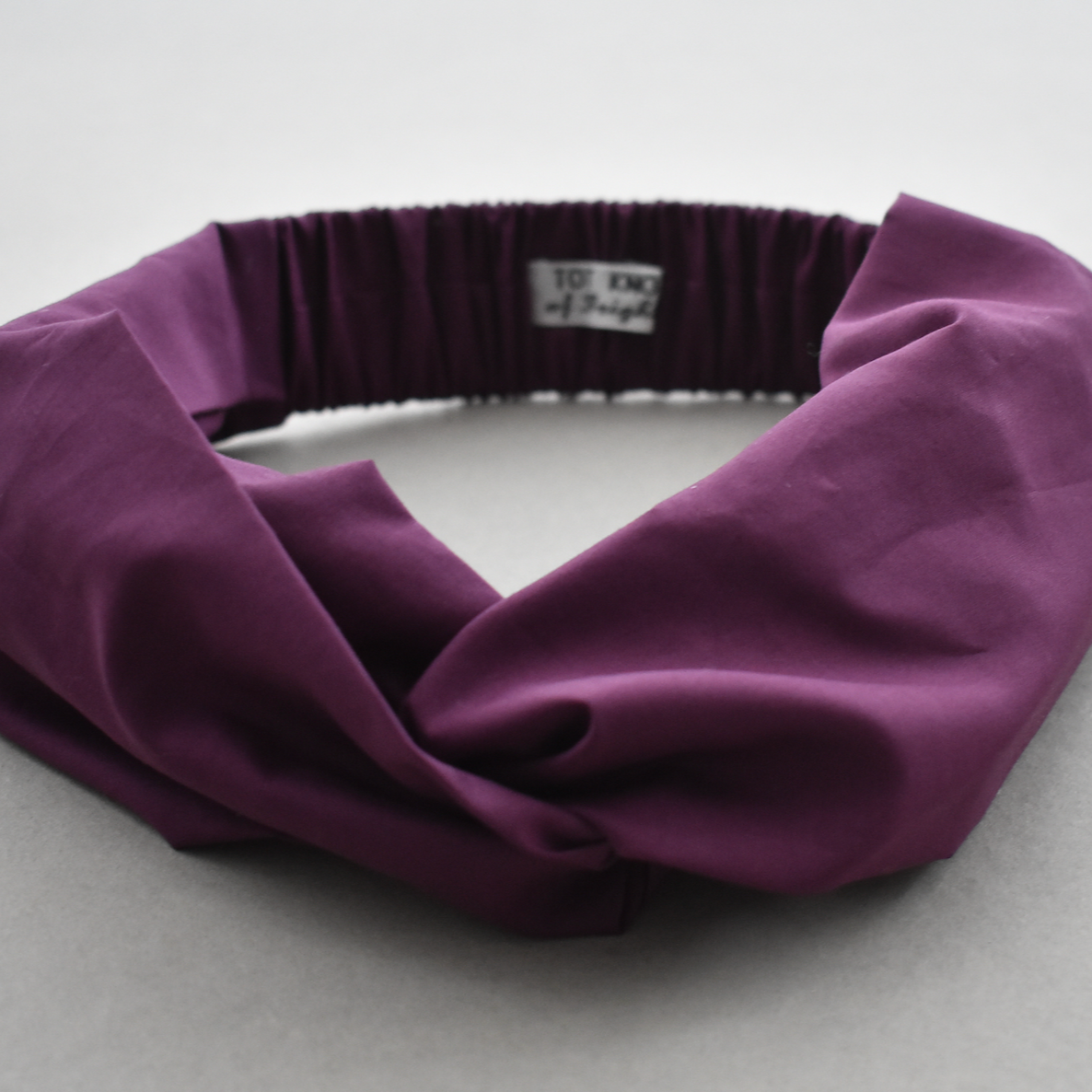 Kids Tot Knot Twisted hairband - Liberty of London Aubergine Purple
