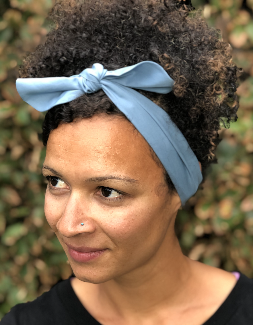 Ladies Knot hairband - Liberty of London Airforce Blue