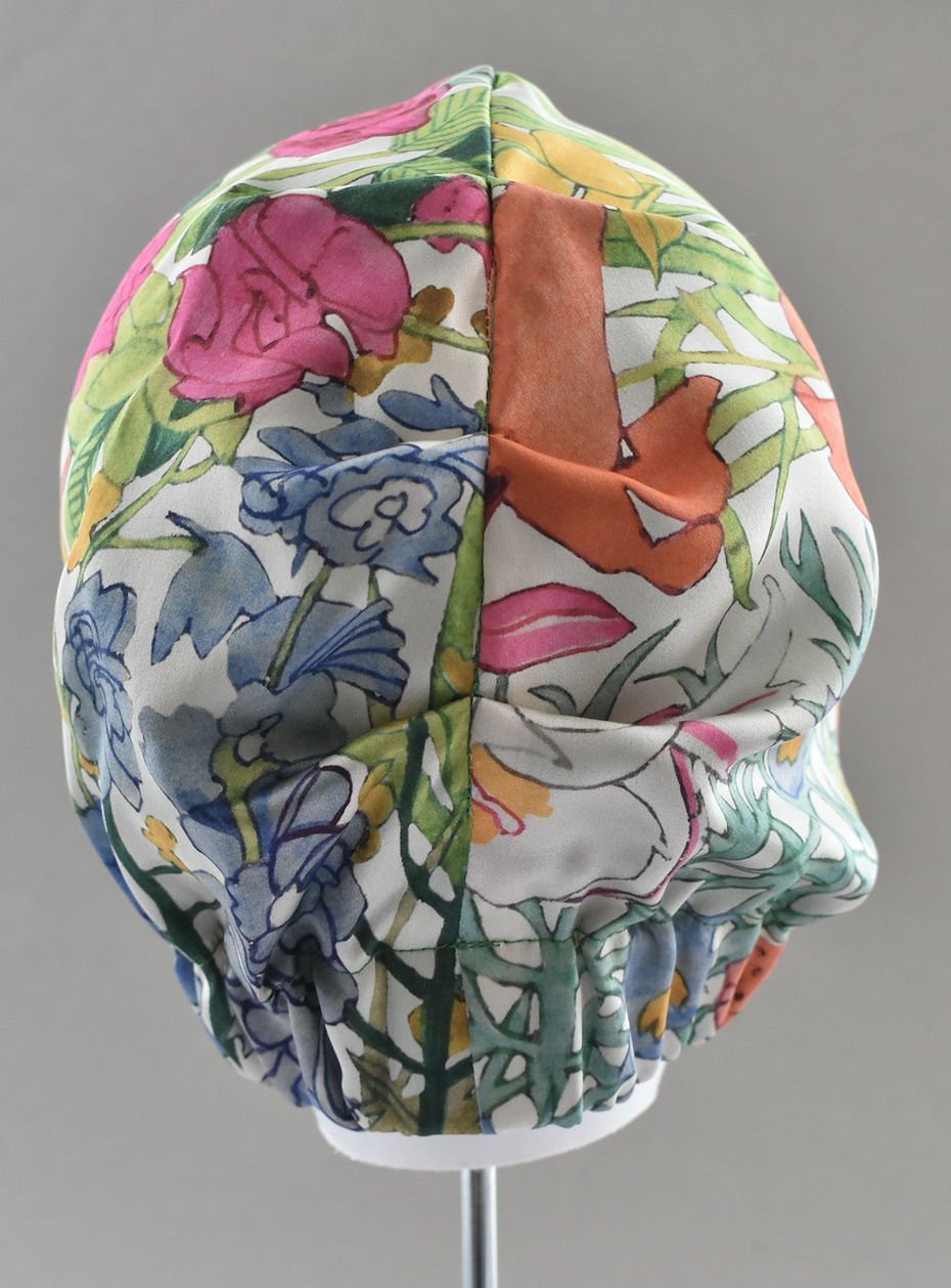 Luxury 100% pure silk Turban & Head wrap - Liberty of London Artist Anas Garden