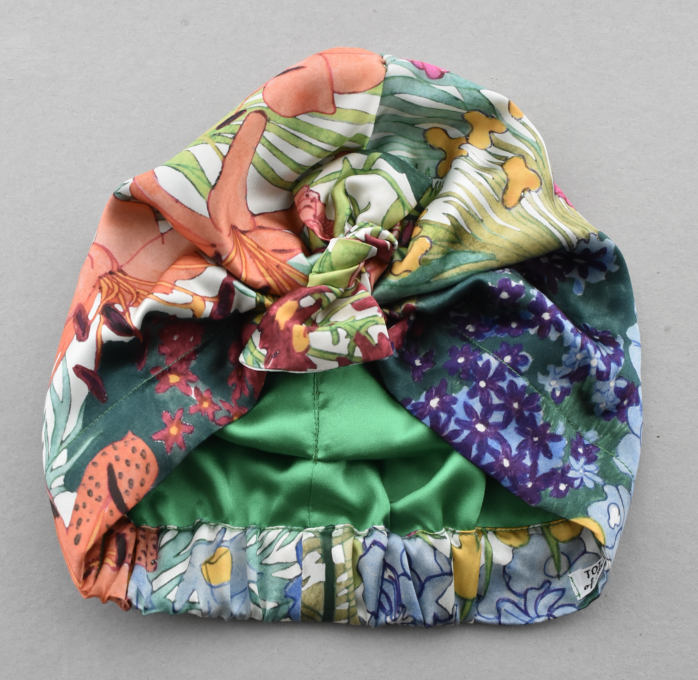 Luxury 100% pure silk Turban & Head wrap - Liberty of London Artist Anas Garden