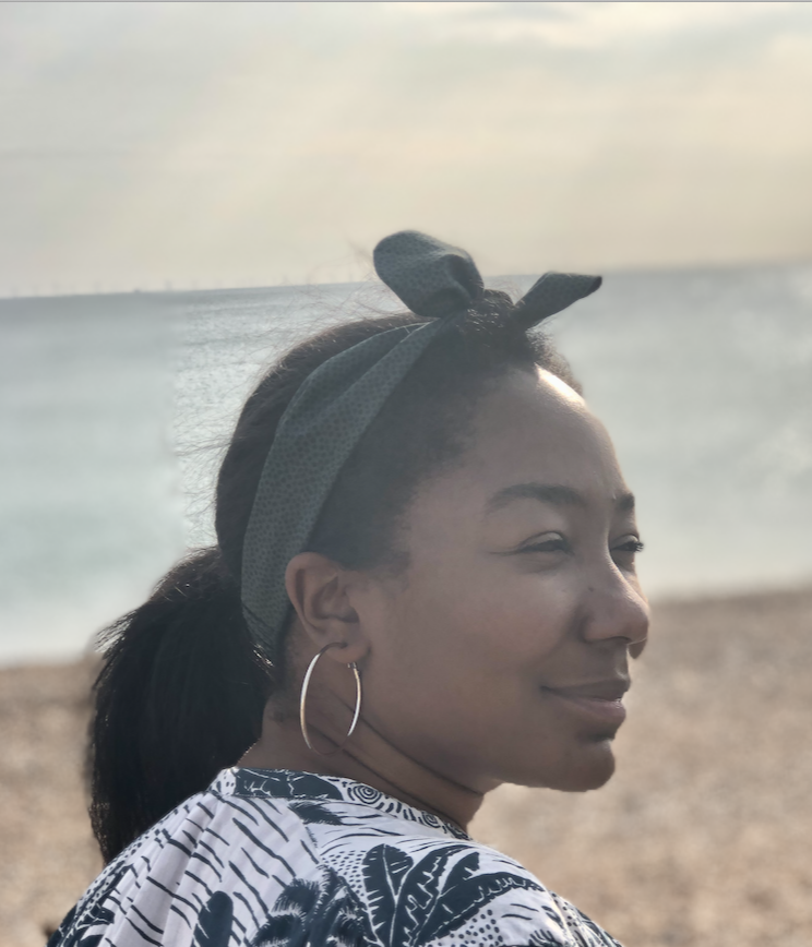 Ladies Knot hairband - Liberty of London Green and Black print