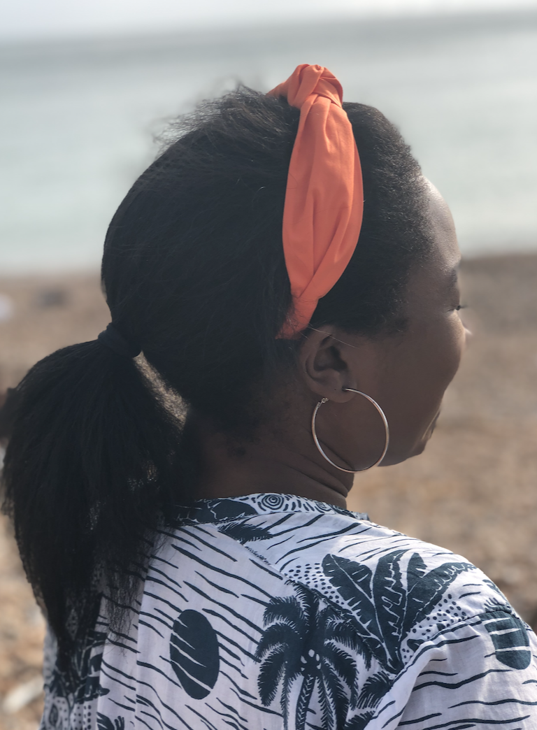 Ladies Knot Alice band - Liberty of London Tangerine Orange