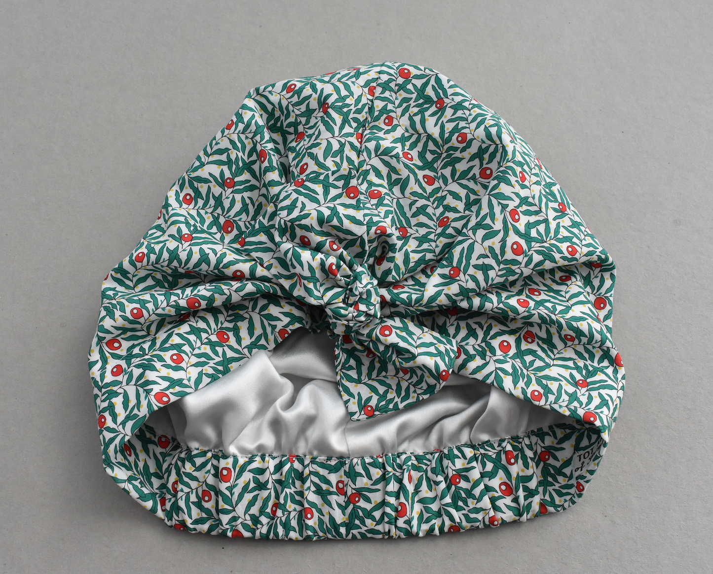 Ladies Turban Hat - Liberty of London Juniper Berry Red & Green floral print