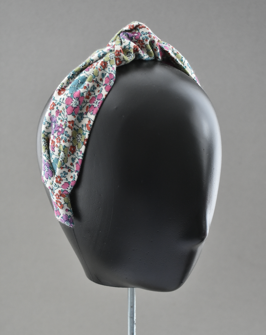 Ladies Knot Alice band - Liberty of London Bright Aqua Floral