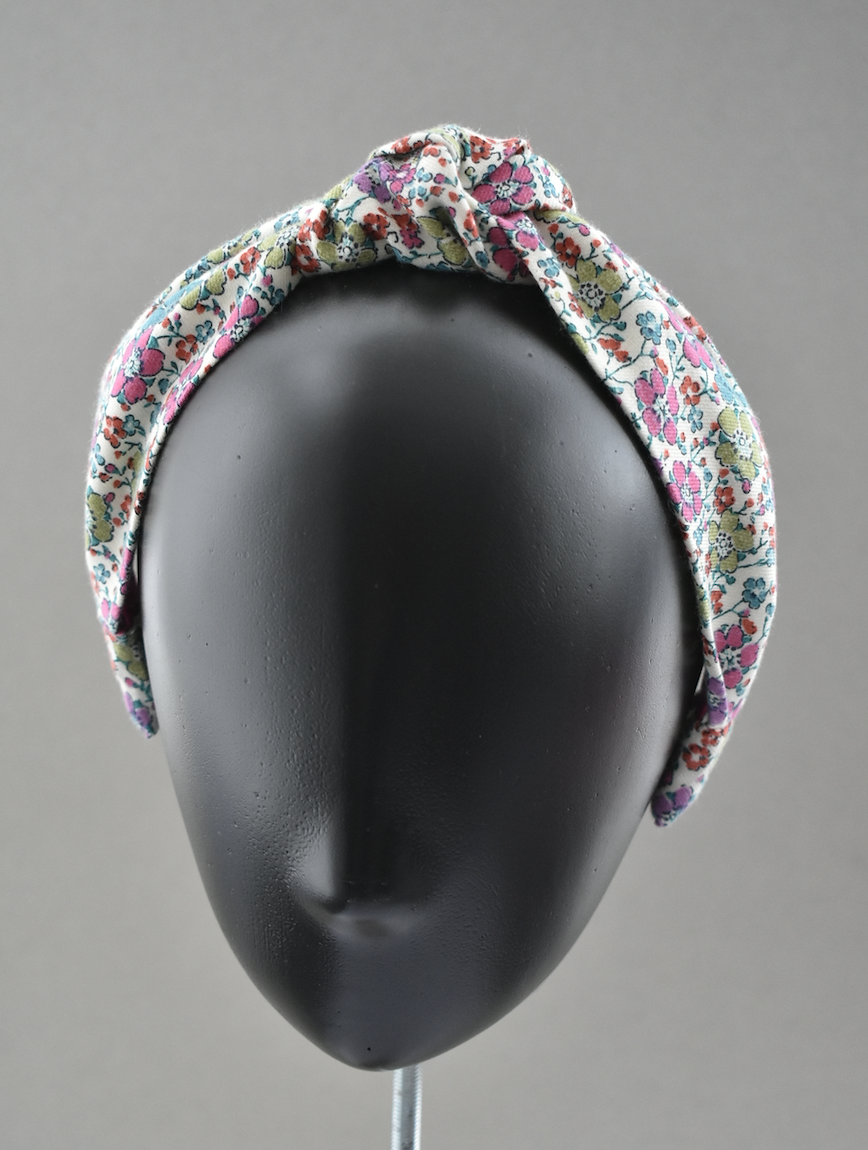 Ladies Knot Alice band - Liberty of London Bright Aqua Floral
