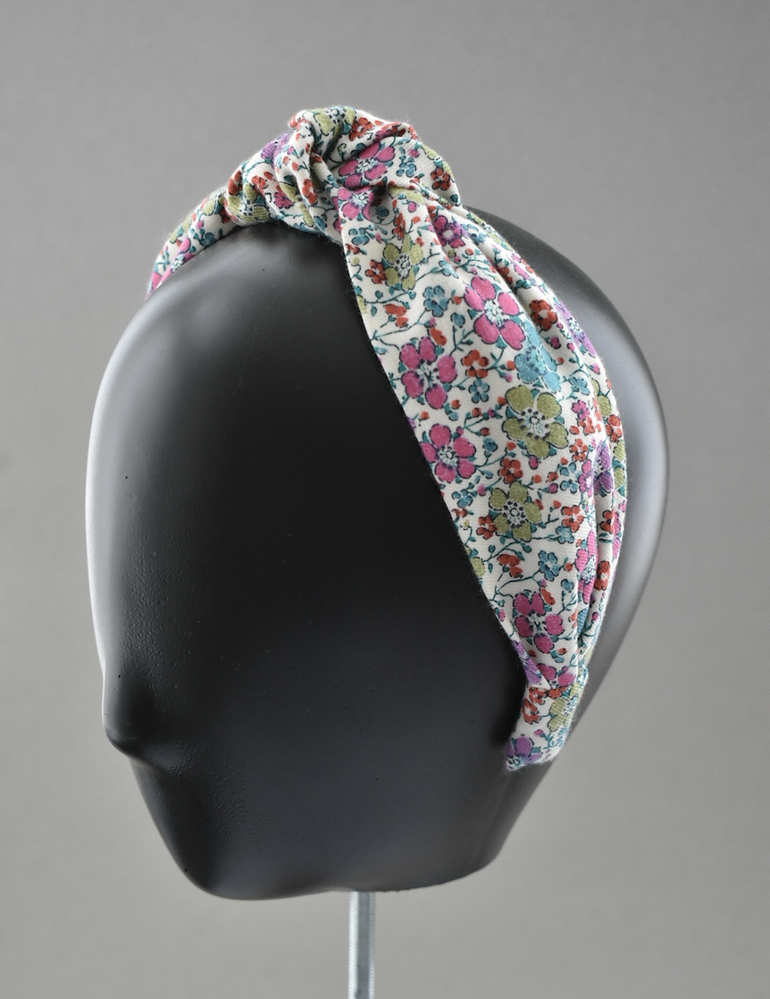 Ladies Knot Alice band - Liberty of London Bright Aqua Floral