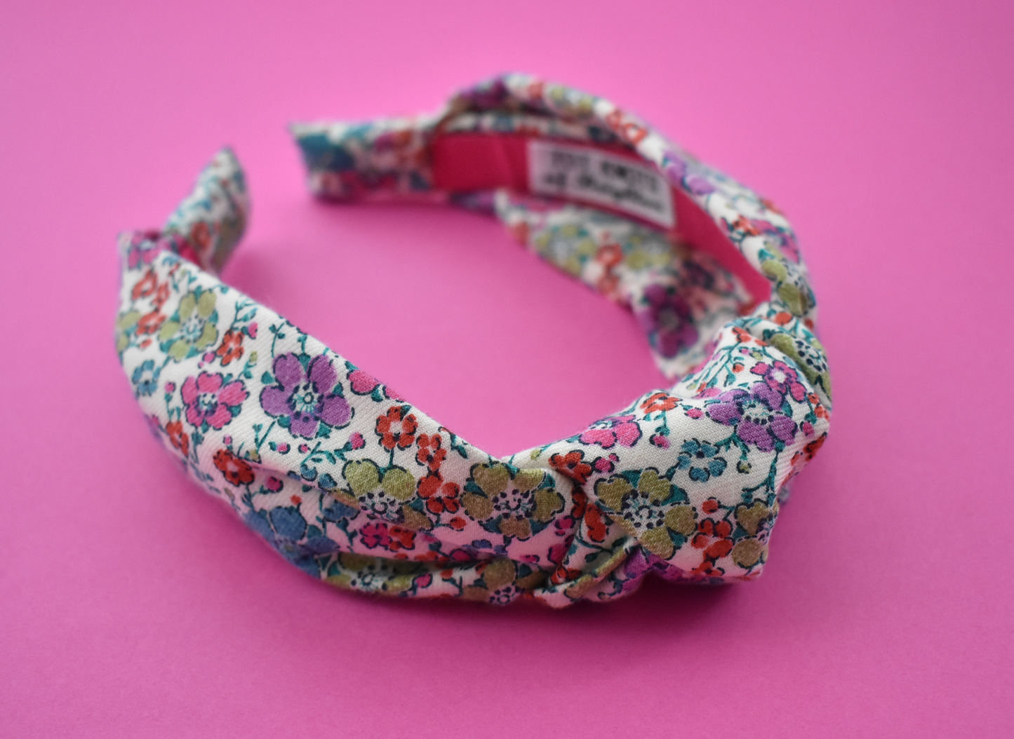 Ladies Knot Alice band - Liberty of London Bright Aqua Floral