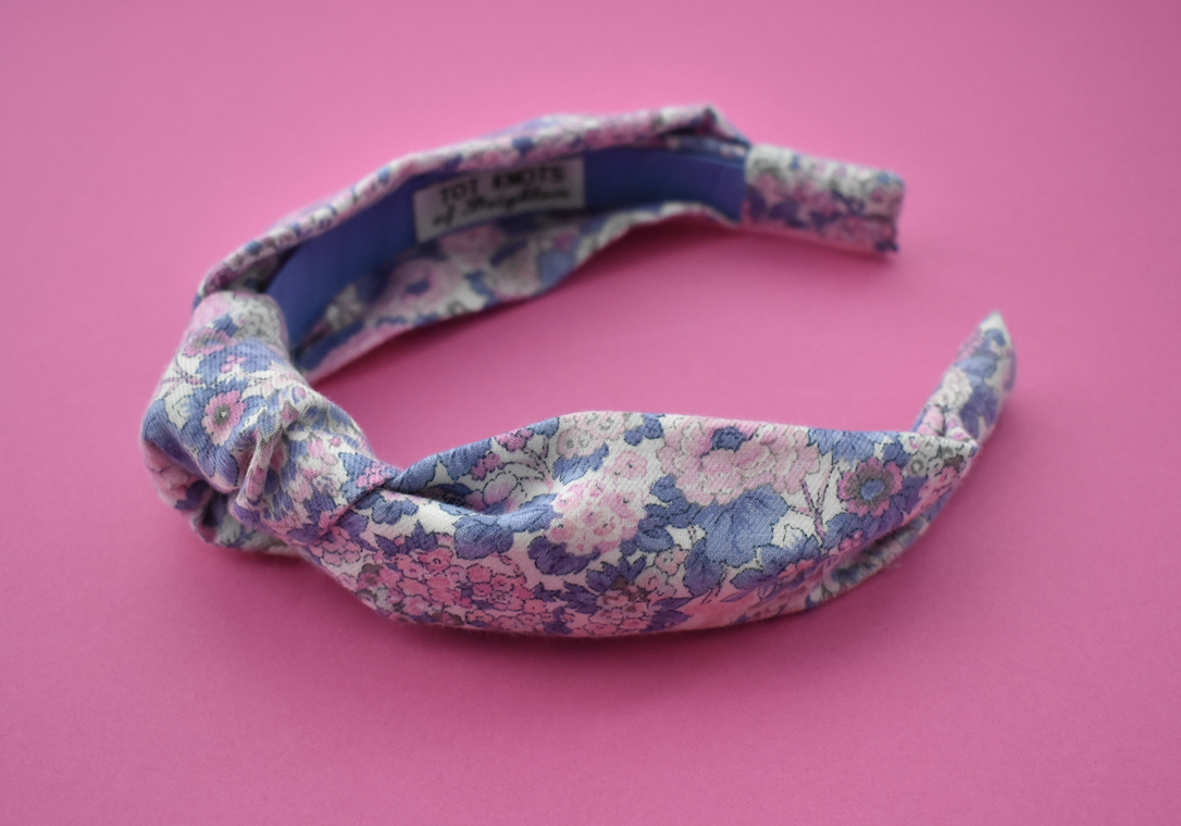 Ladies Knot Alice band - Liberty of London Winter Rose print