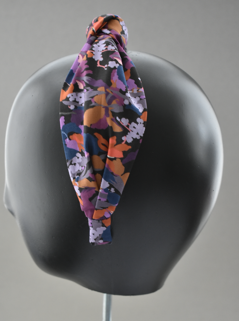 Ladies Knot headband - Liberty of London Camo Flowers