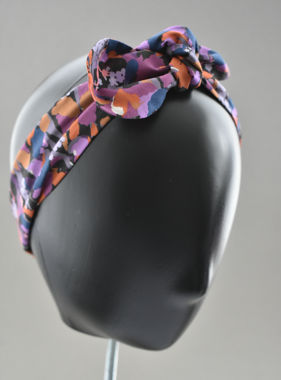 Ladies Knot hairband - Liberty of London Camo Flowers