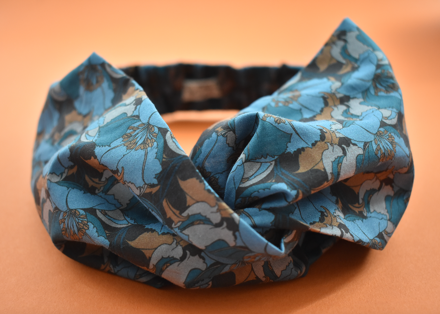 Twisted Turban Headband - Liberty of London Little Eustacia in Blue