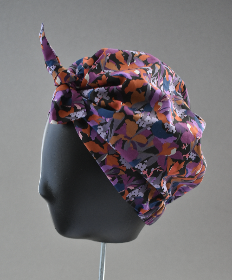 Ladies Turban Hat - Liberty of London Camo Flowers