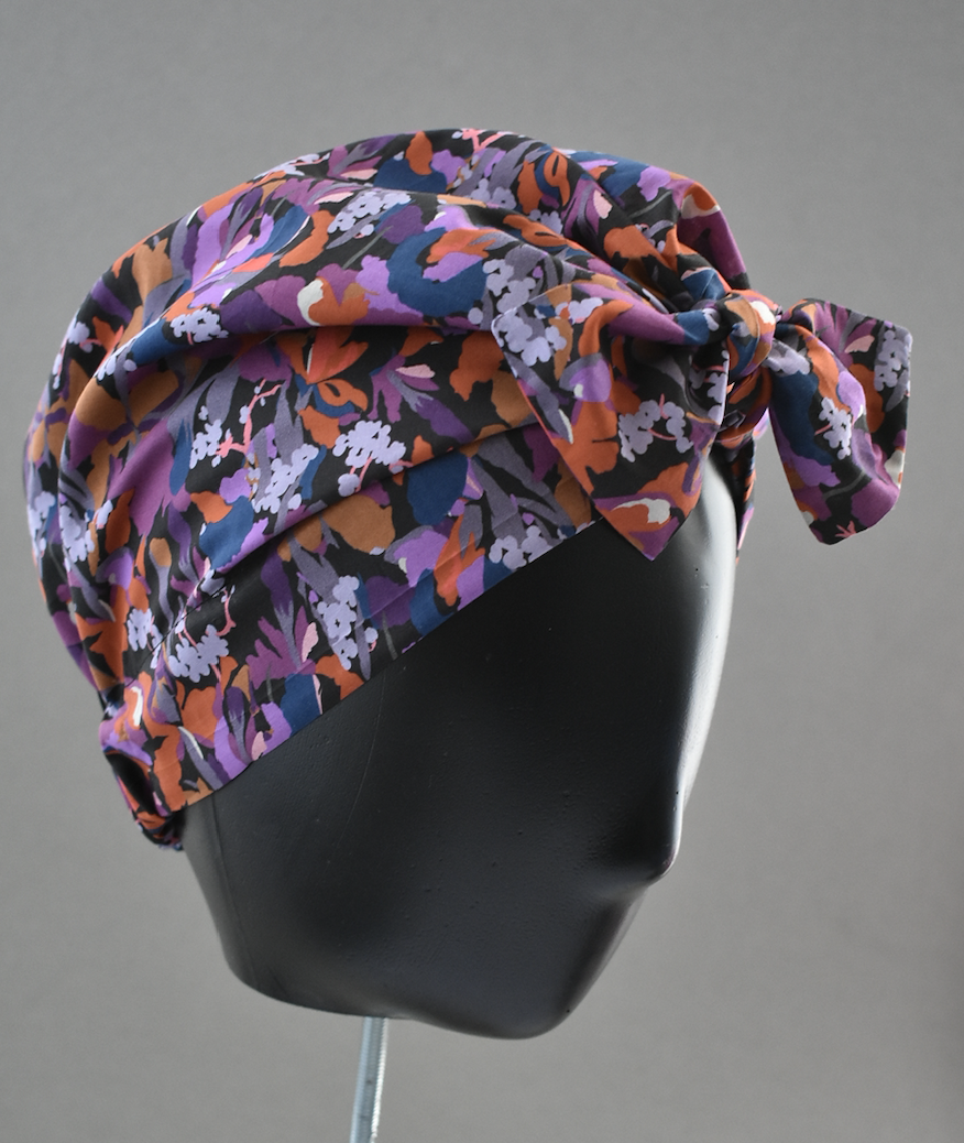 Ladies Turban Hat - Liberty of London Camo Flowers