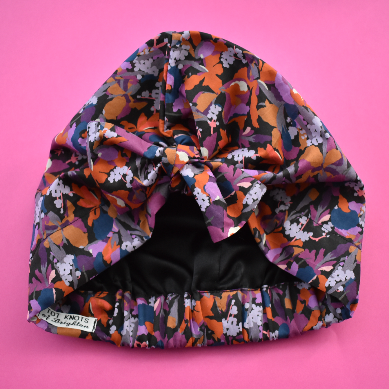 Ladies Turban Hat - Liberty of London Camo Flowers