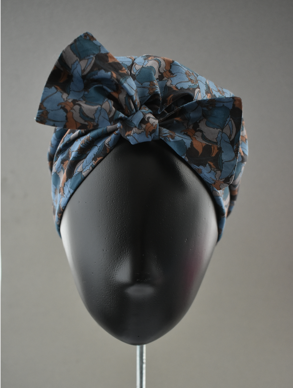 Ladies Turban Hat - Liberty of London Little Eustacia in Blue