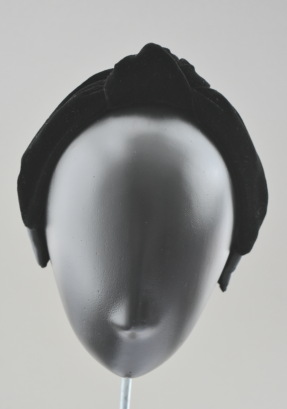 Ladies Tot Knot Alice band - Black Velvet - Tot Knots of Brighton