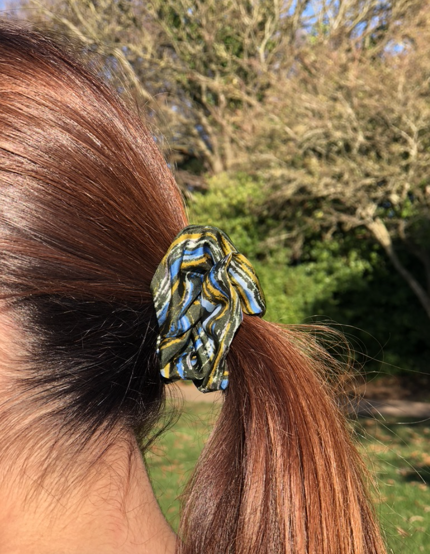 Pure Silk Scrunchie Hair ties - various Liberty of London printed 100% silk