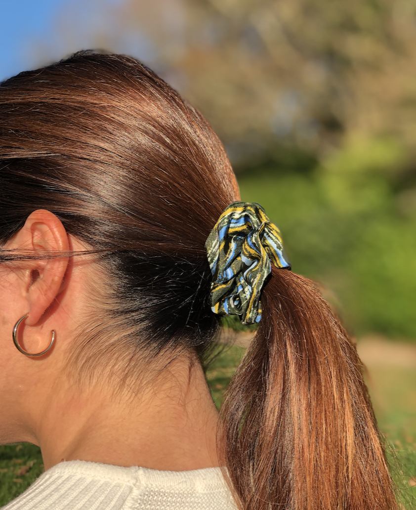 Pure Silk Scrunchie Hair ties - various Liberty of London printed 100% silk