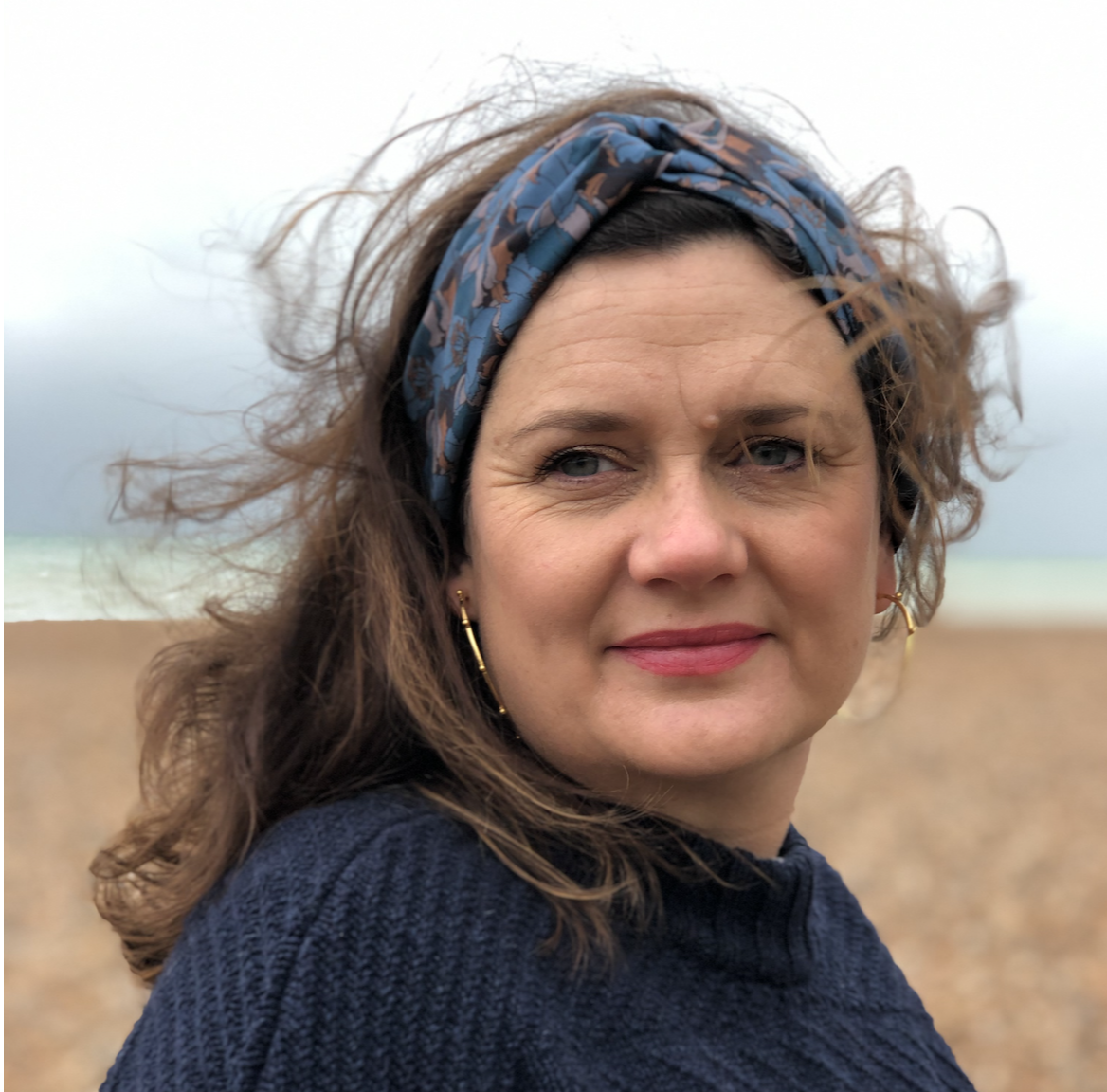 Twisted Turban Headband - Liberty of London Little Eustacia in Blue