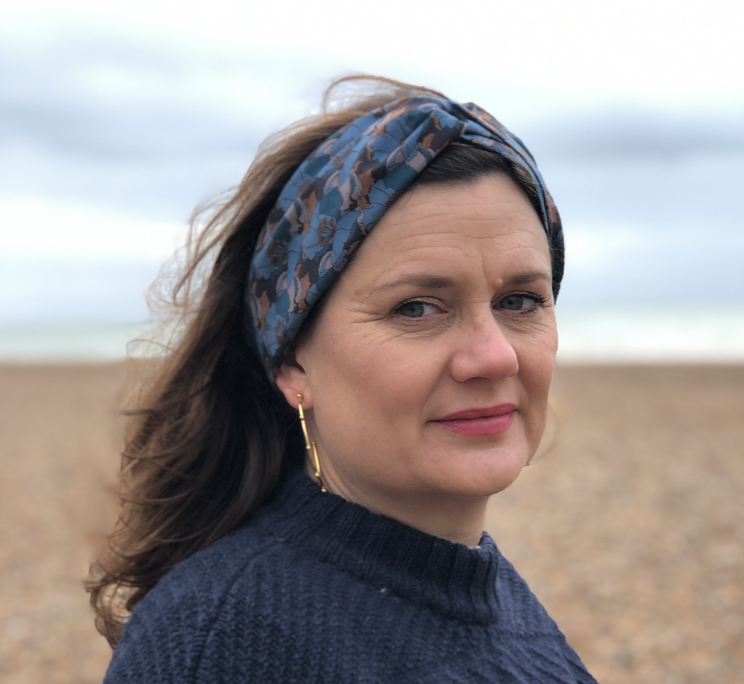 Twisted Turban Headband - Liberty of London Little Eustacia in Blue