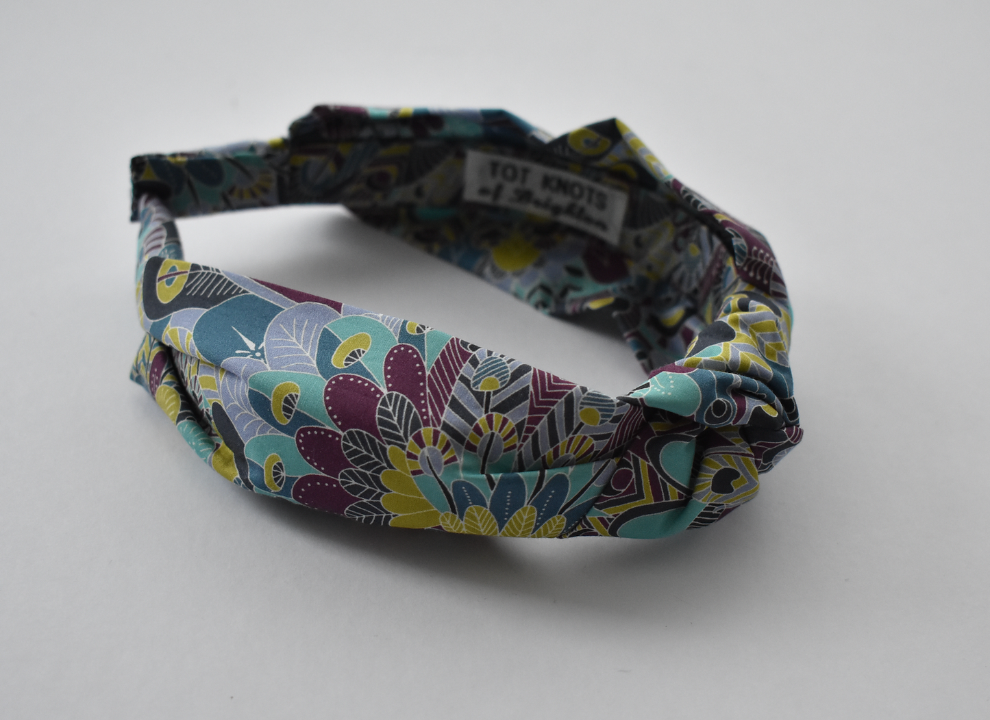 Ladies Knot Alice headband - Liberty of London Summer Blue Eban