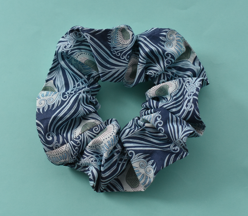Scrunchie - Liberty of London Caesar Peacock Feather
