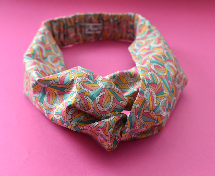 Ladies Twisted Turban Headband - Liberty of London Derby Day