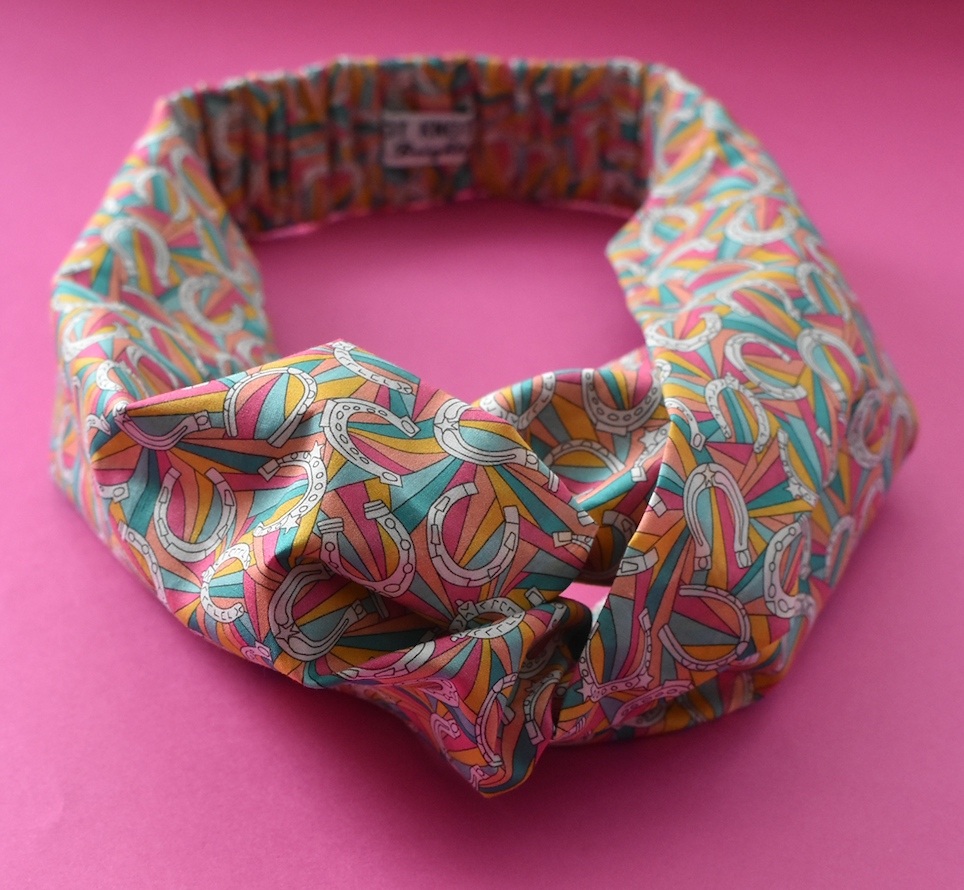 Ladies Twisted Turban Headband - Liberty of London Derby Day