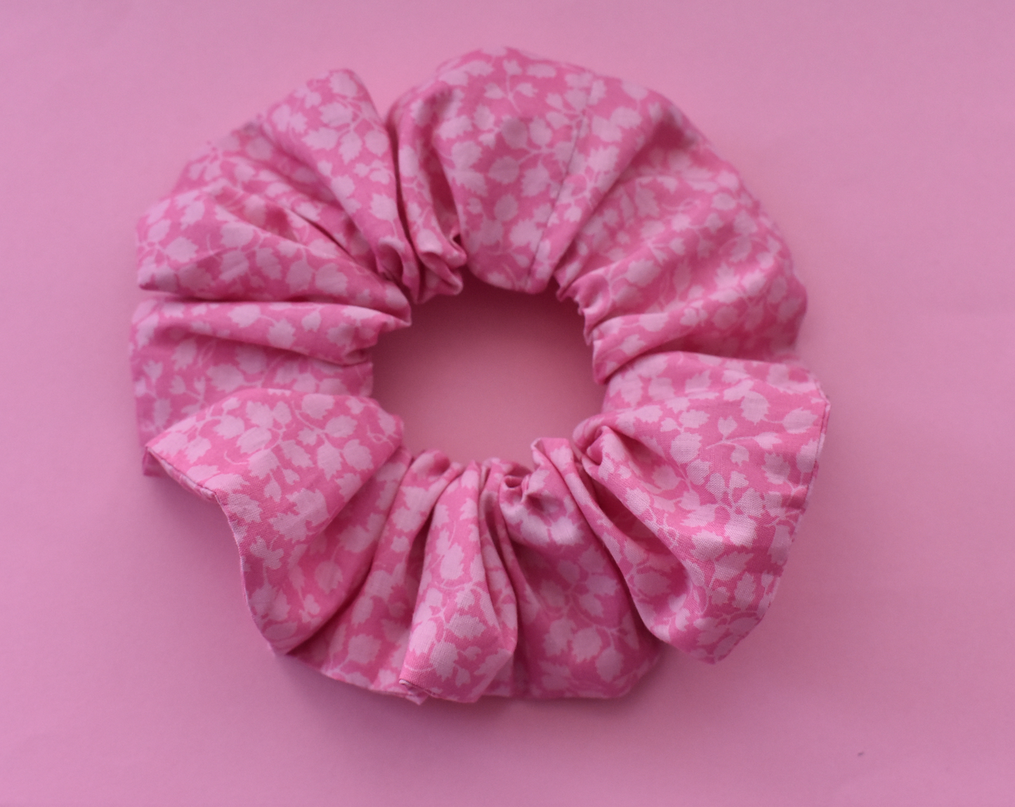 Scrunchie - Liberty of London Glenjade Pink - Silk & Lawn