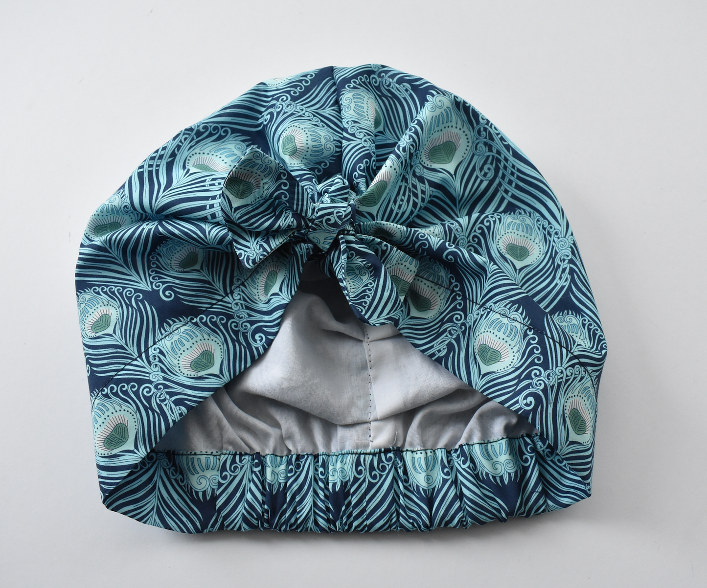 Ladies Turban Hat - Liberty of London Caesar Peacock Feather