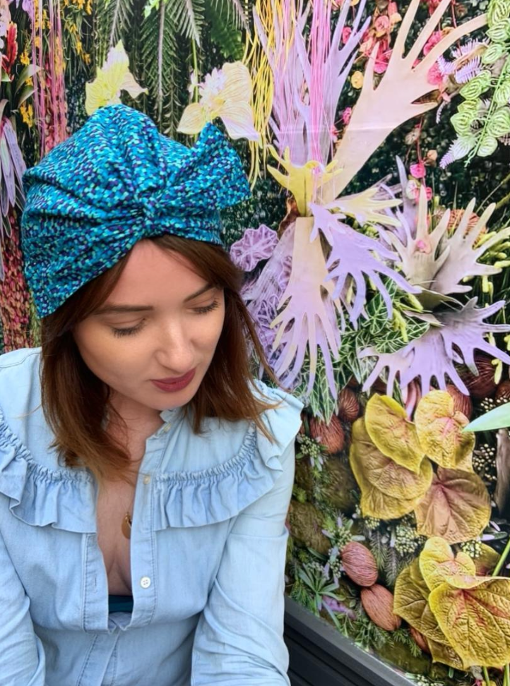 Ladies Turban Hat - Liberty of London Mayhaze