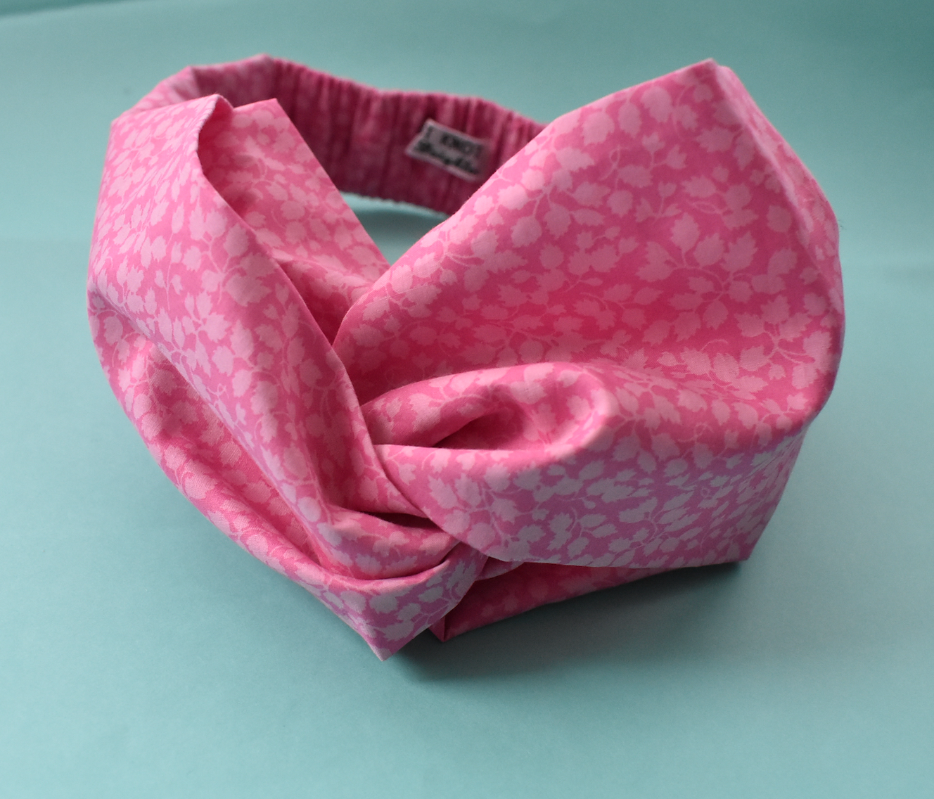 Ladies Twisted Turban Headband - Liberty of London Glenjade Pink