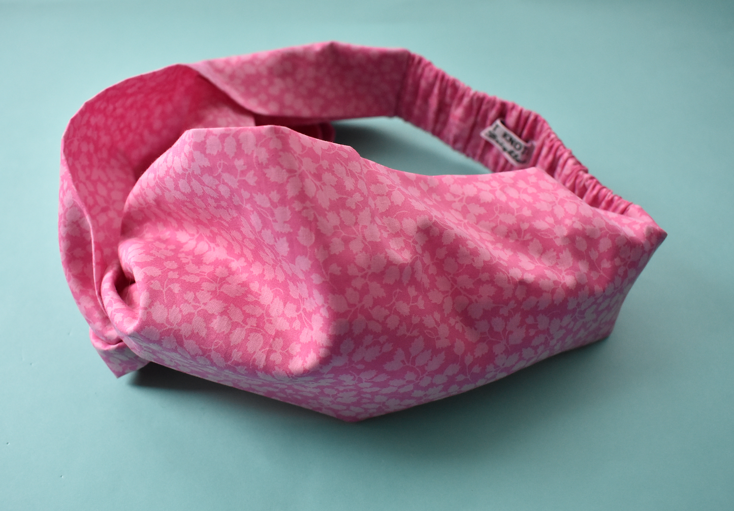 Kids Tot Knot Twisted hairband - Liberty of London Pink Glenjade print