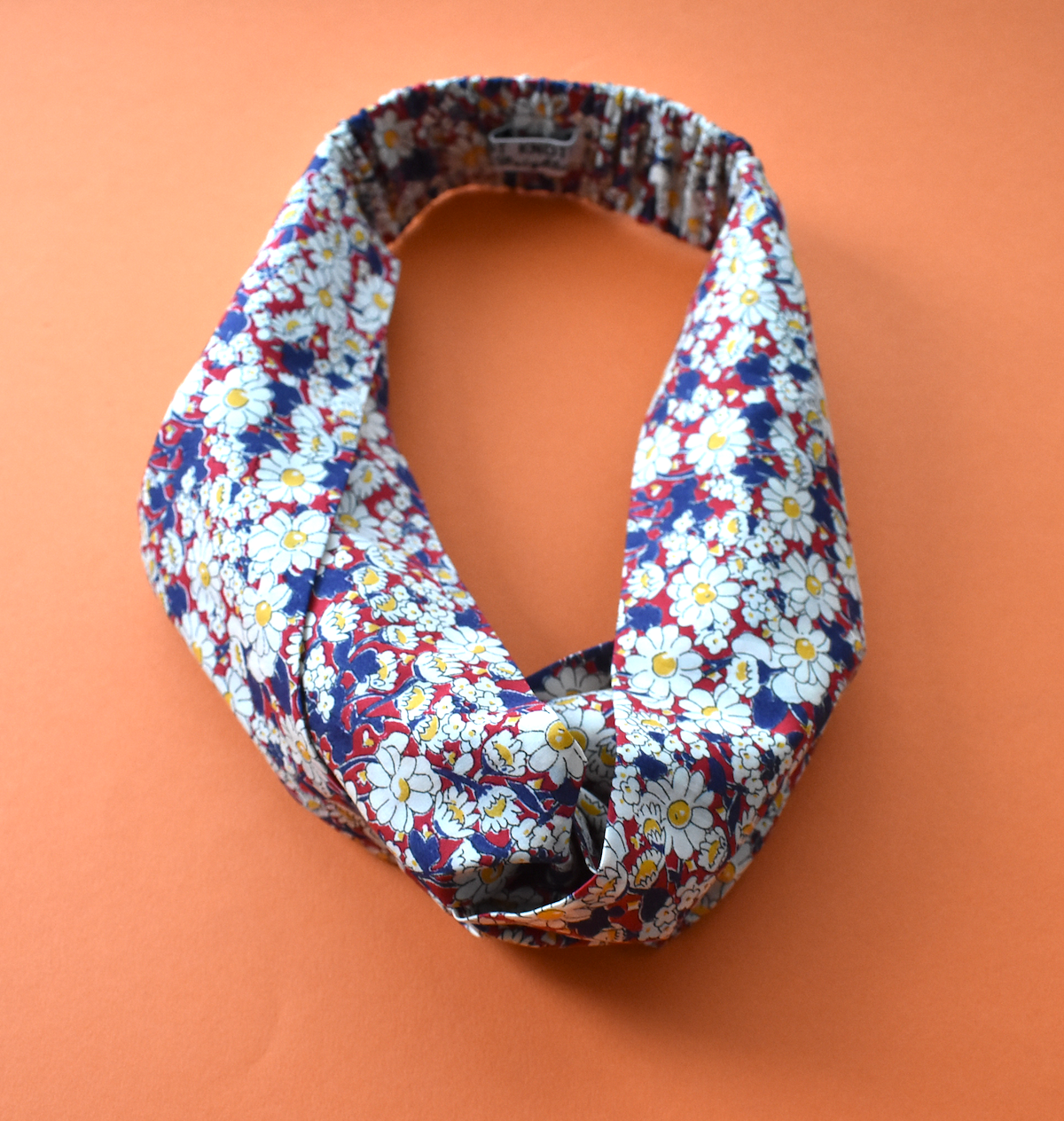 Ladies Twisted Turban Headband - Vintage Liberty of London Daisy