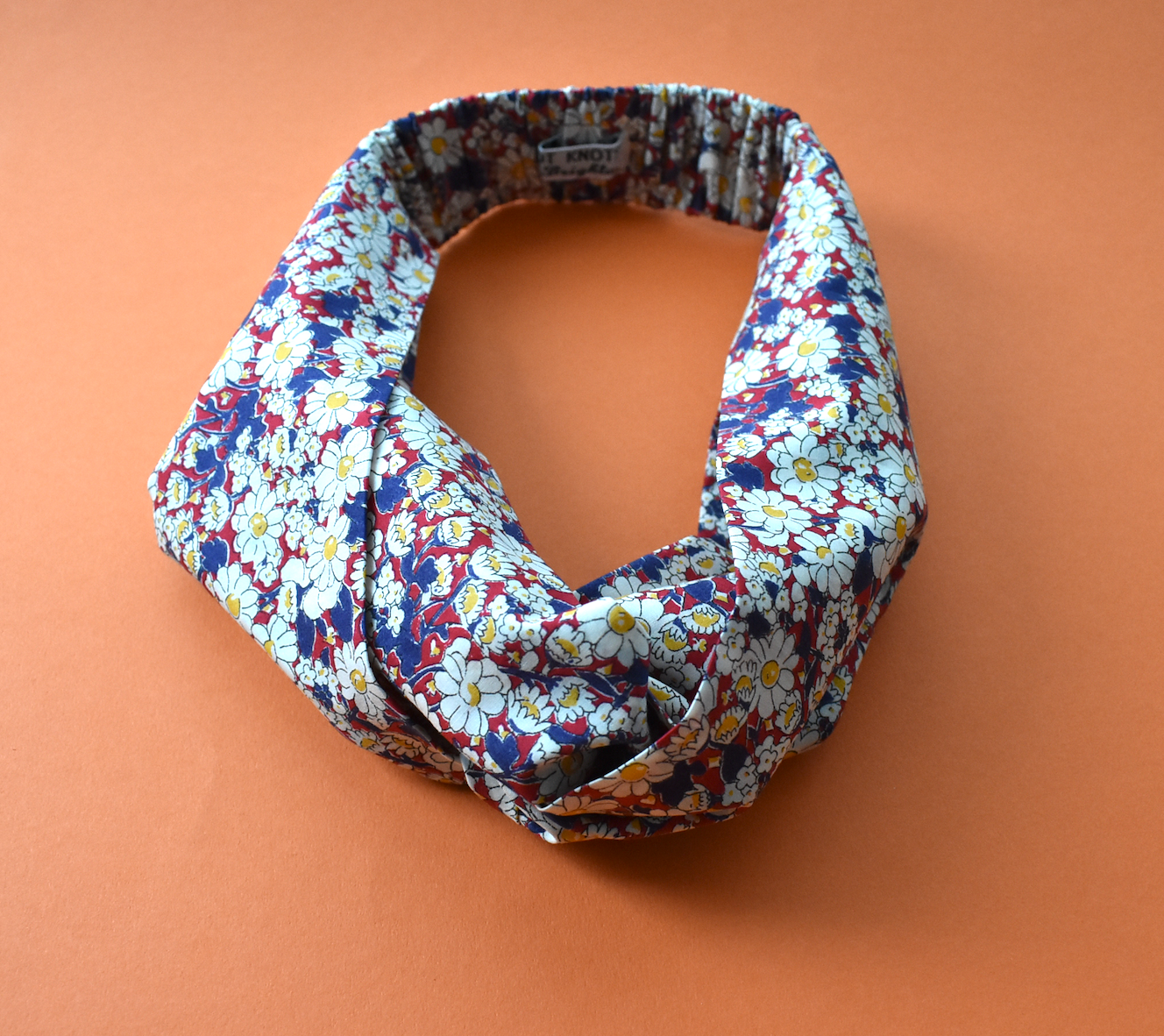 Ladies Twisted Turban Headband - Vintage Liberty of London Daisy