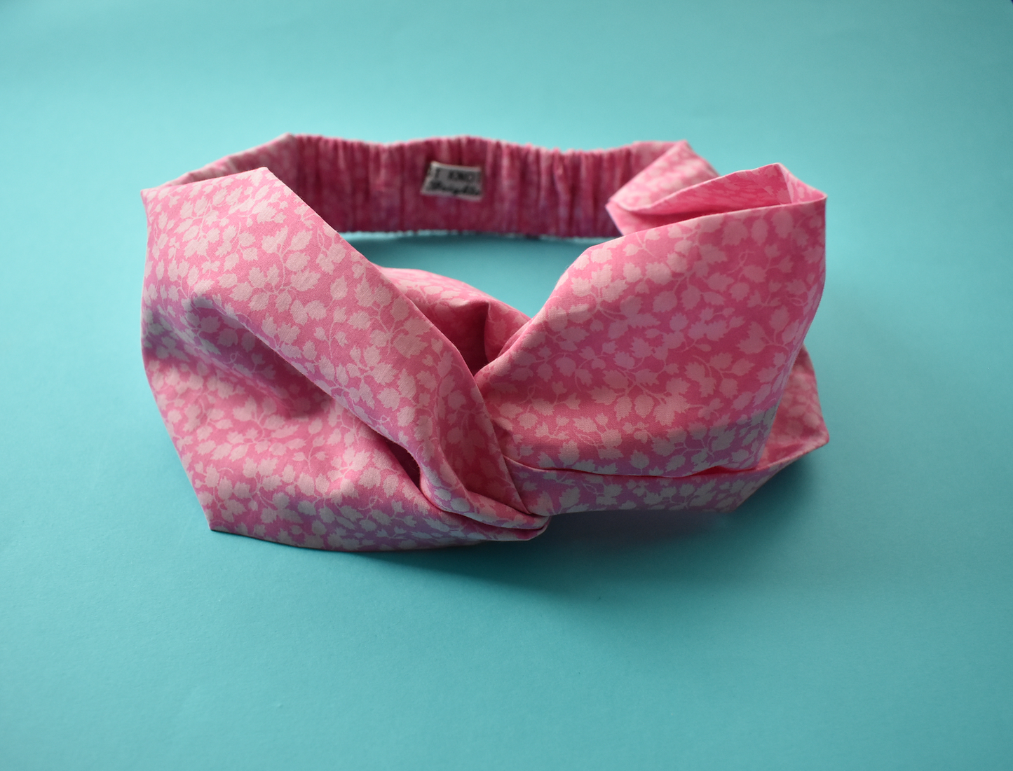 Kids Tot Knot Twisted hairband - Liberty of London Pink Glenjade print