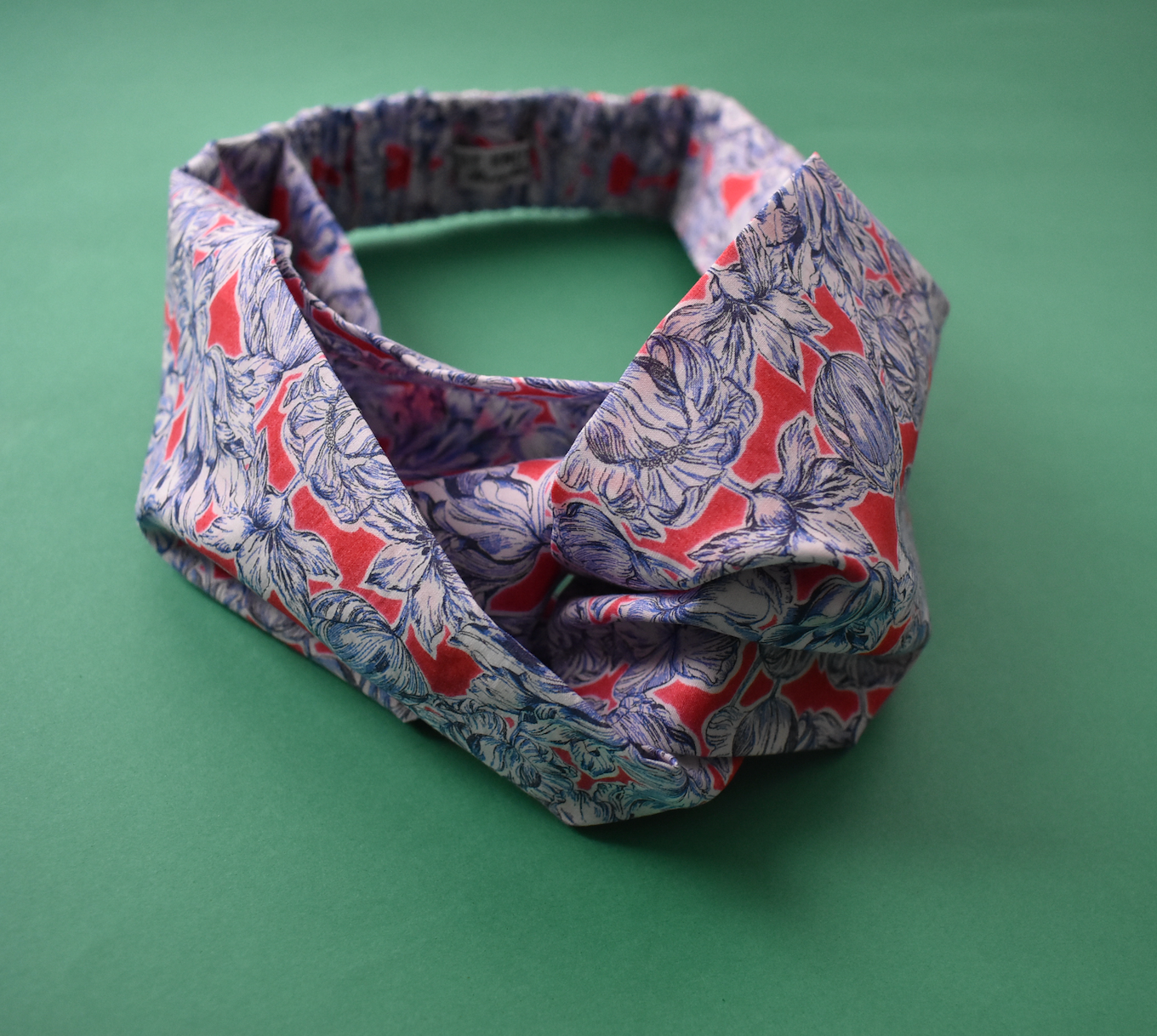 Ladies Twisted Turban Headband - Liberty of London Summer Matilda Tulip