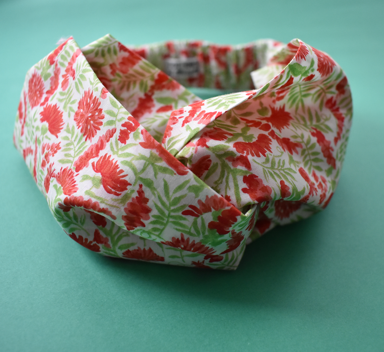 Ladies Twisted Turban Headband - Vintage Liberty of London Chrysanthemum